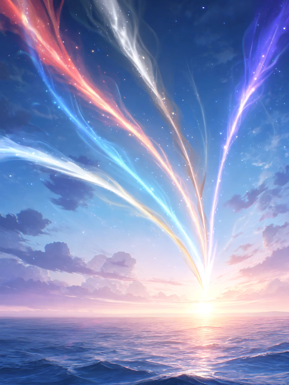 七つの音の光が空を渡り、初めての夜明けが来る